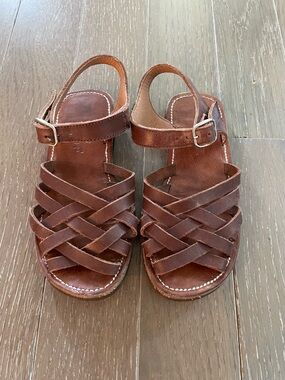 Adelisa & Co “Isla” Leather Sandals - Size 29 - Handmade in Morocco